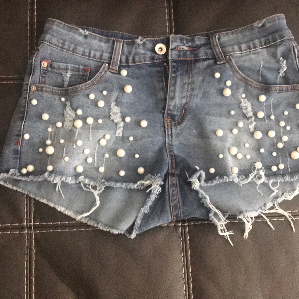 Denim shorts